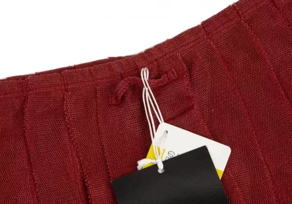 Jean Paul Gaultier Vintage Red Panelled Mesh Skirt