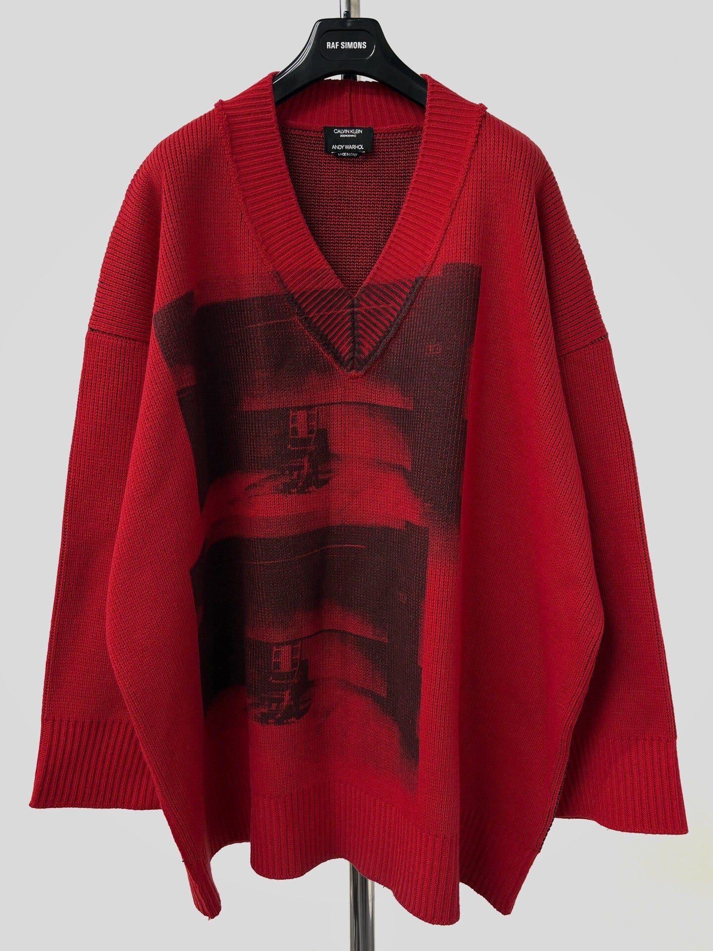 Calvin Klein 205W39NYC SS18 Warhol Electric Chair Red Sweater