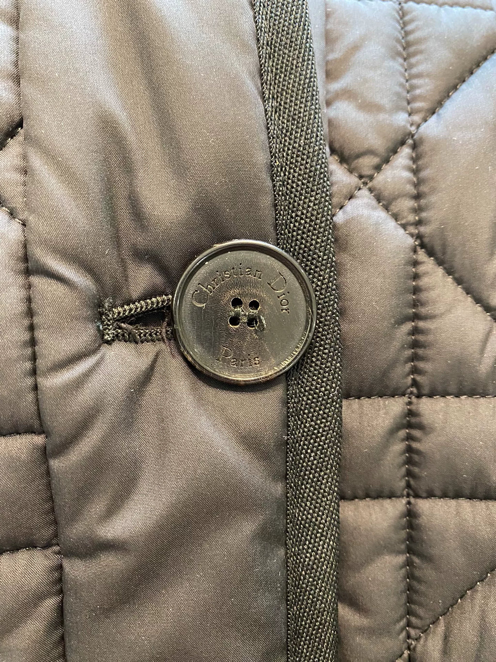Dior Black Waffle Honeybee Cotton Jacket