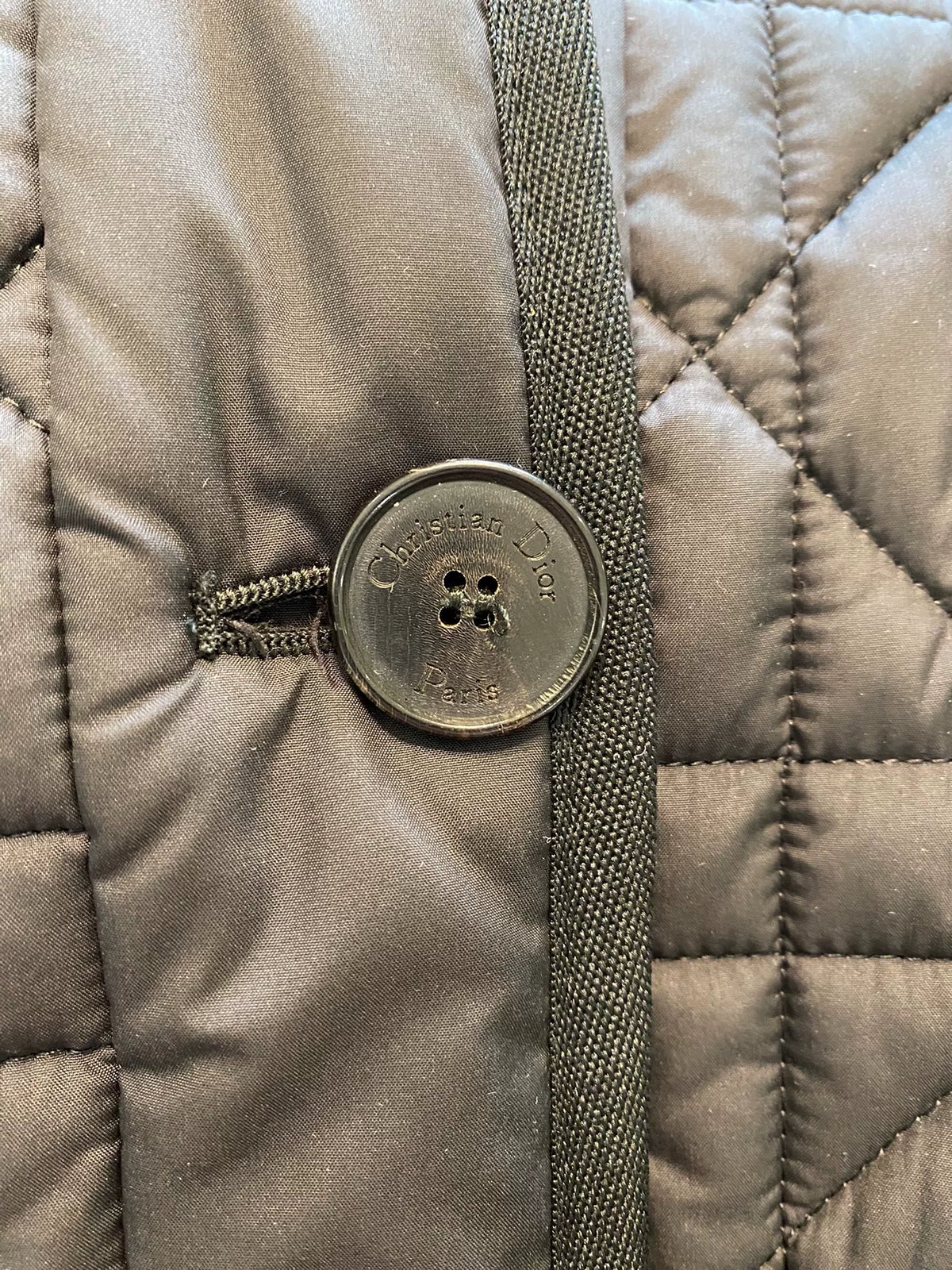 Dior Black Waffle Honeybee Cotton Jacket