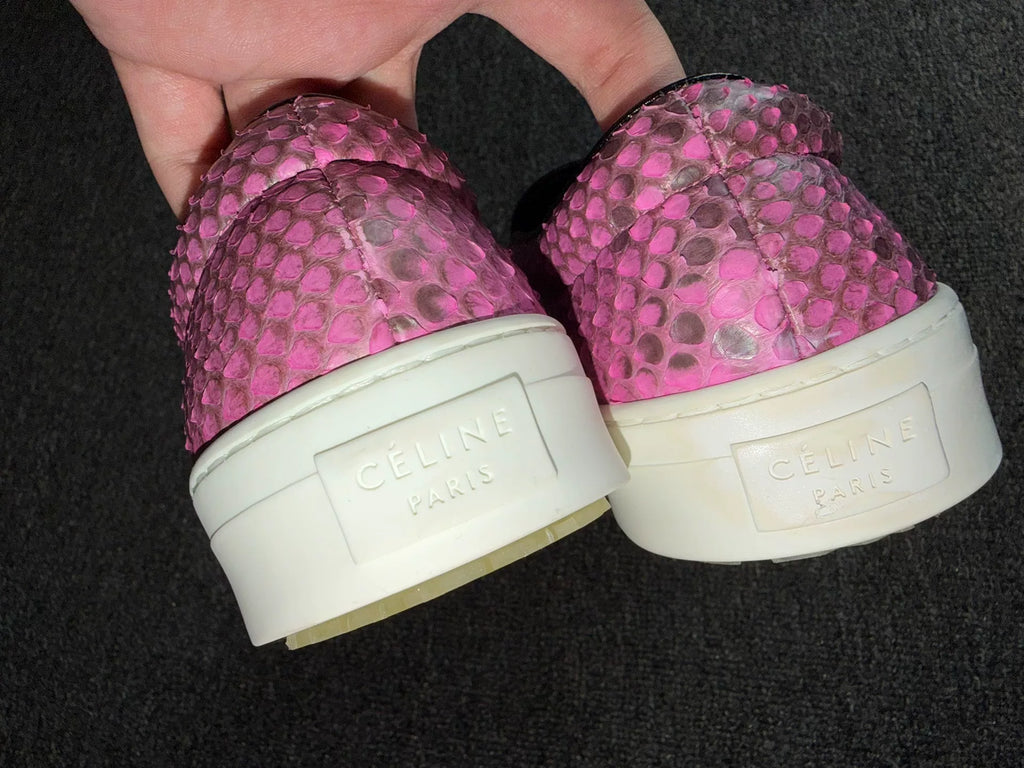 Celine Spring Autumn Pink Men's Slip-On Sneakers