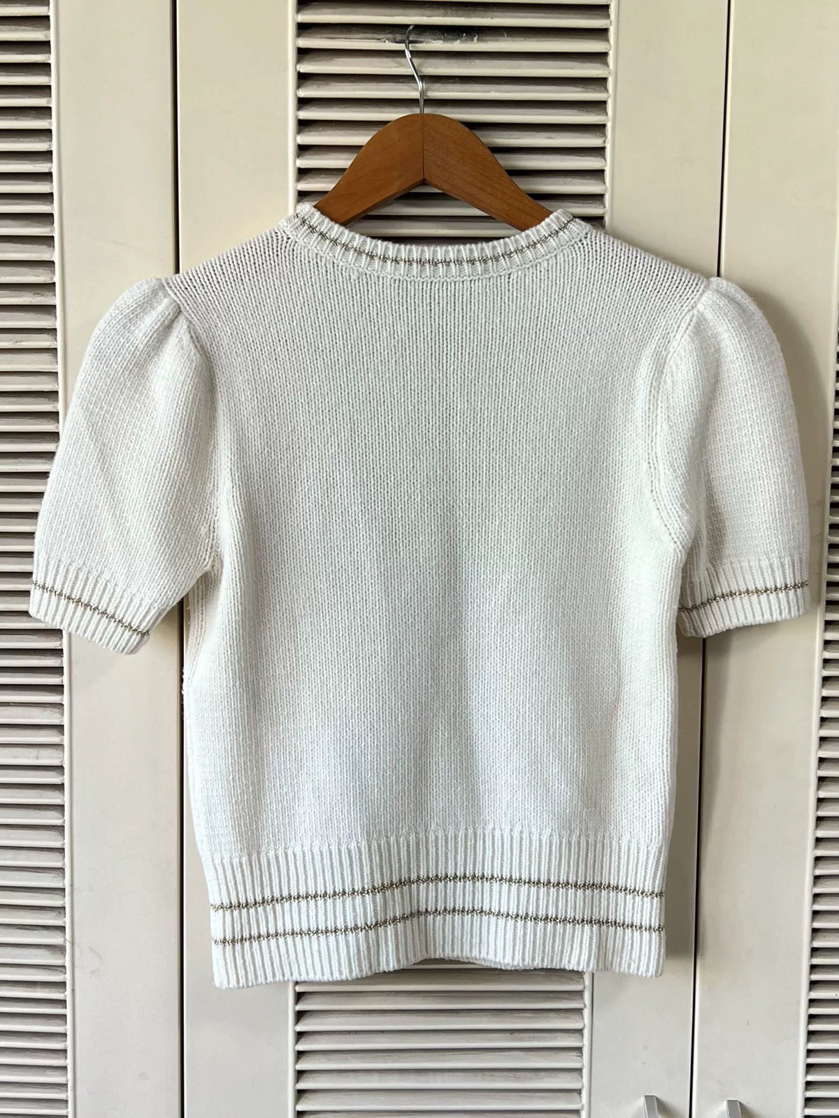 Dior logo+ Off-White Top