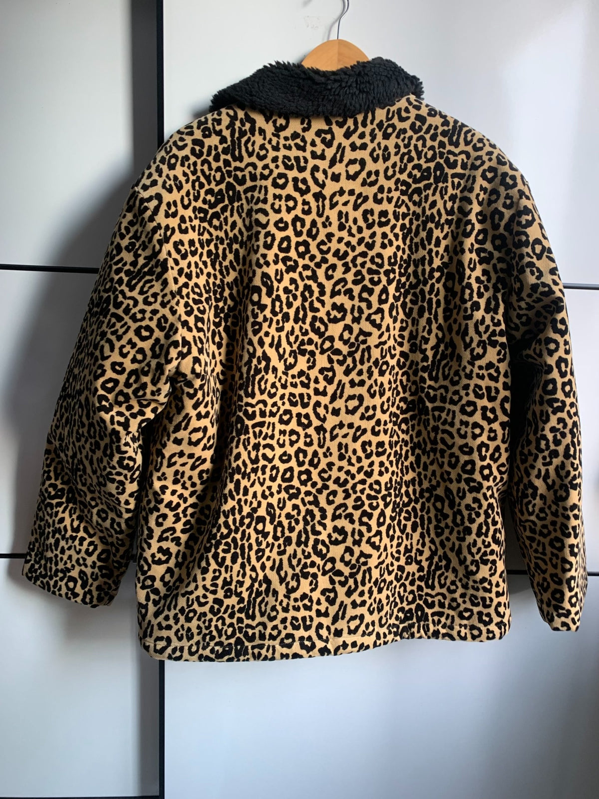 Supreme × Zimptone Leopard Print Fleece Coat