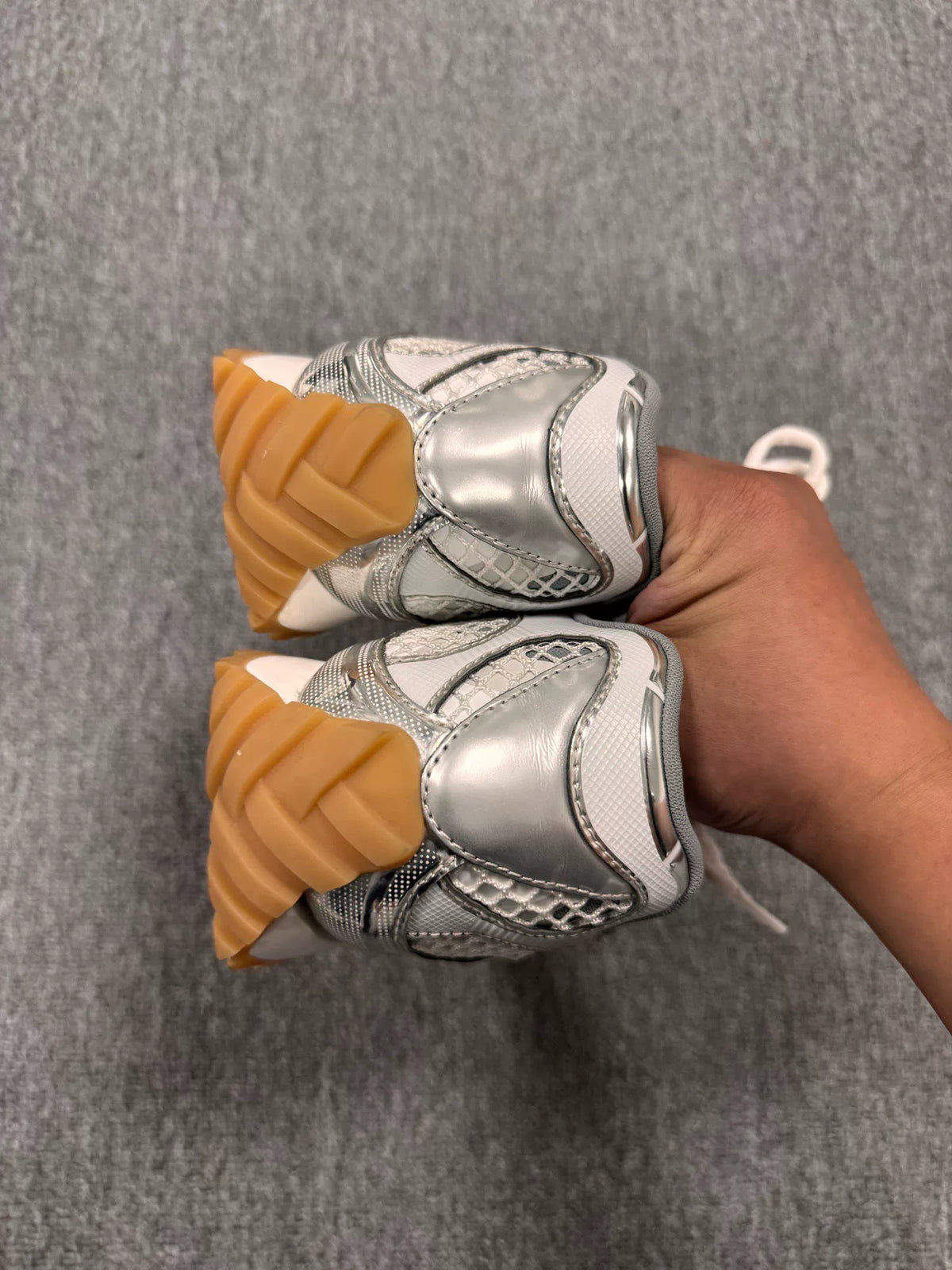 Bottega Veneta Orbit Grey Low-Top Casual Sneakers
