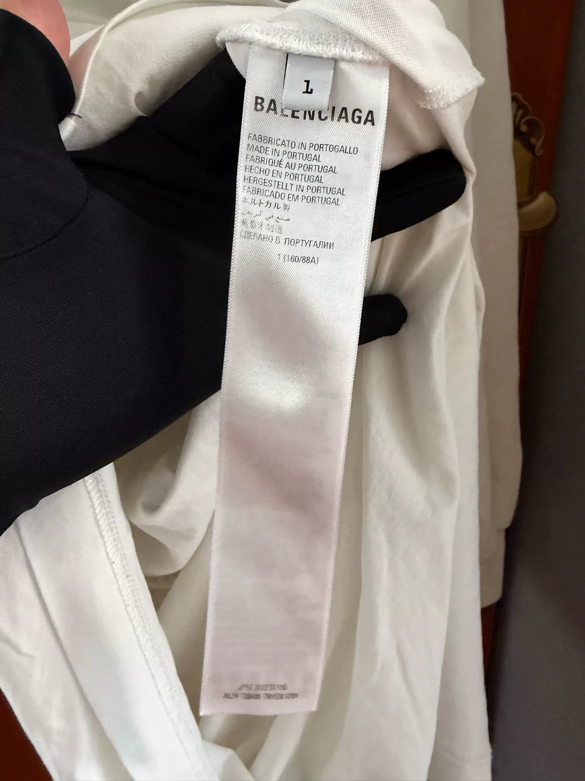 Balenciaga Off-White Fake Two-Piece Hooded Sweater