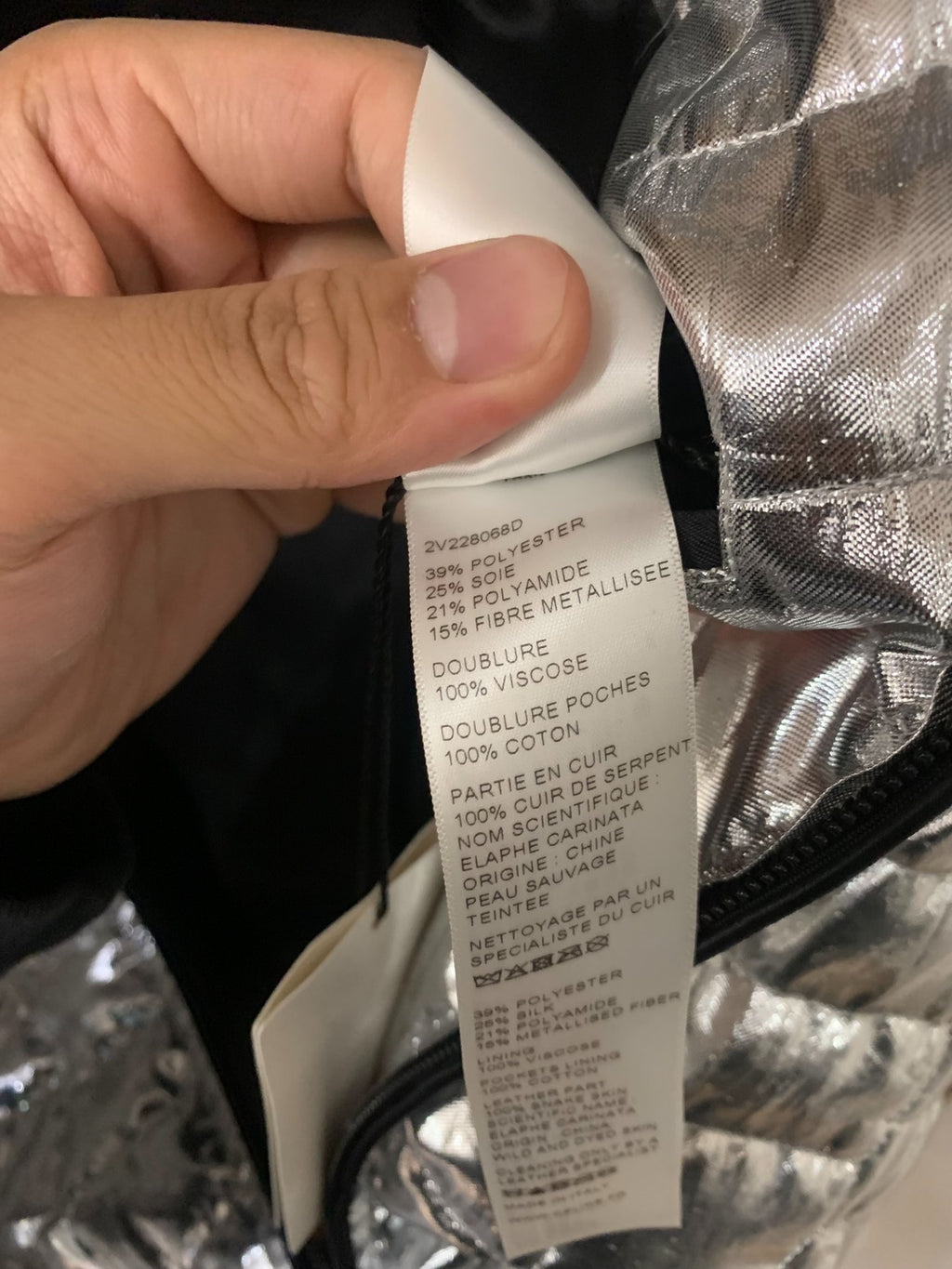 Celine 19SS Metallic crocodile-embossed Jacket