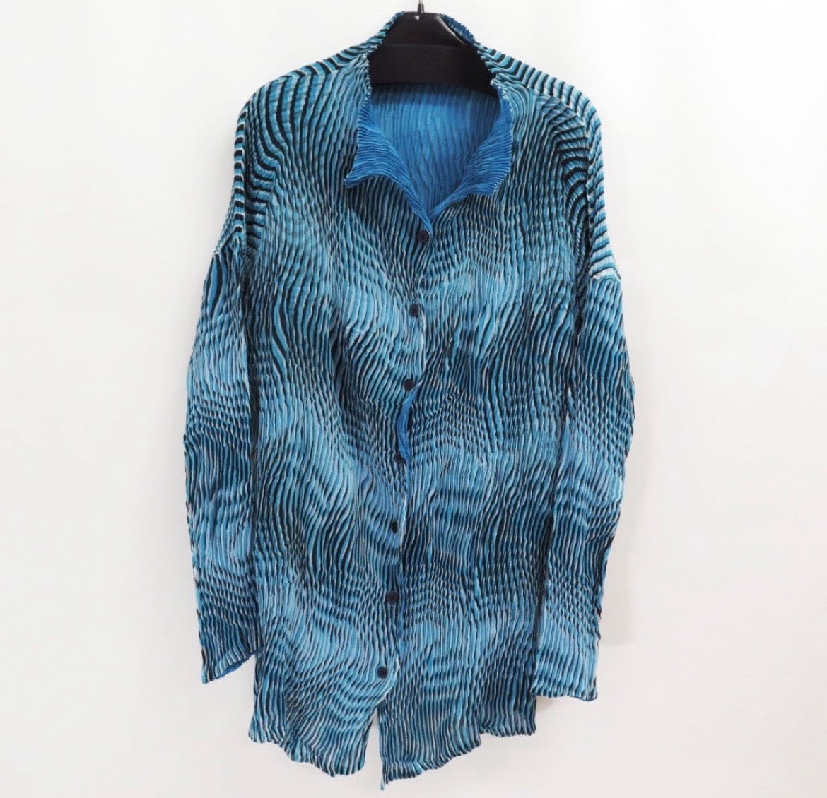 Issey Miyake Wave Double-Sided Pleated Shirt
