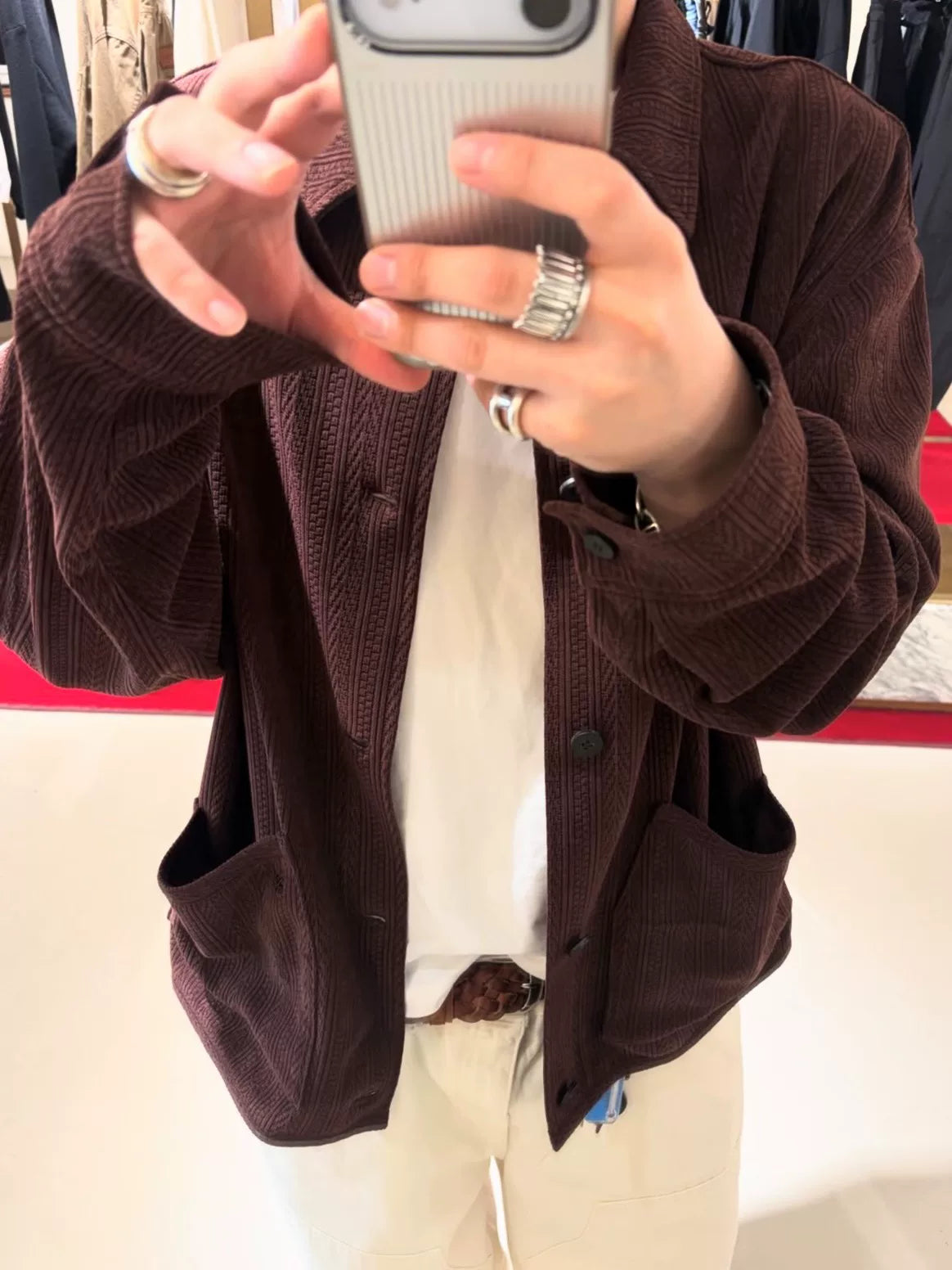 Prada Woven Brown Belt