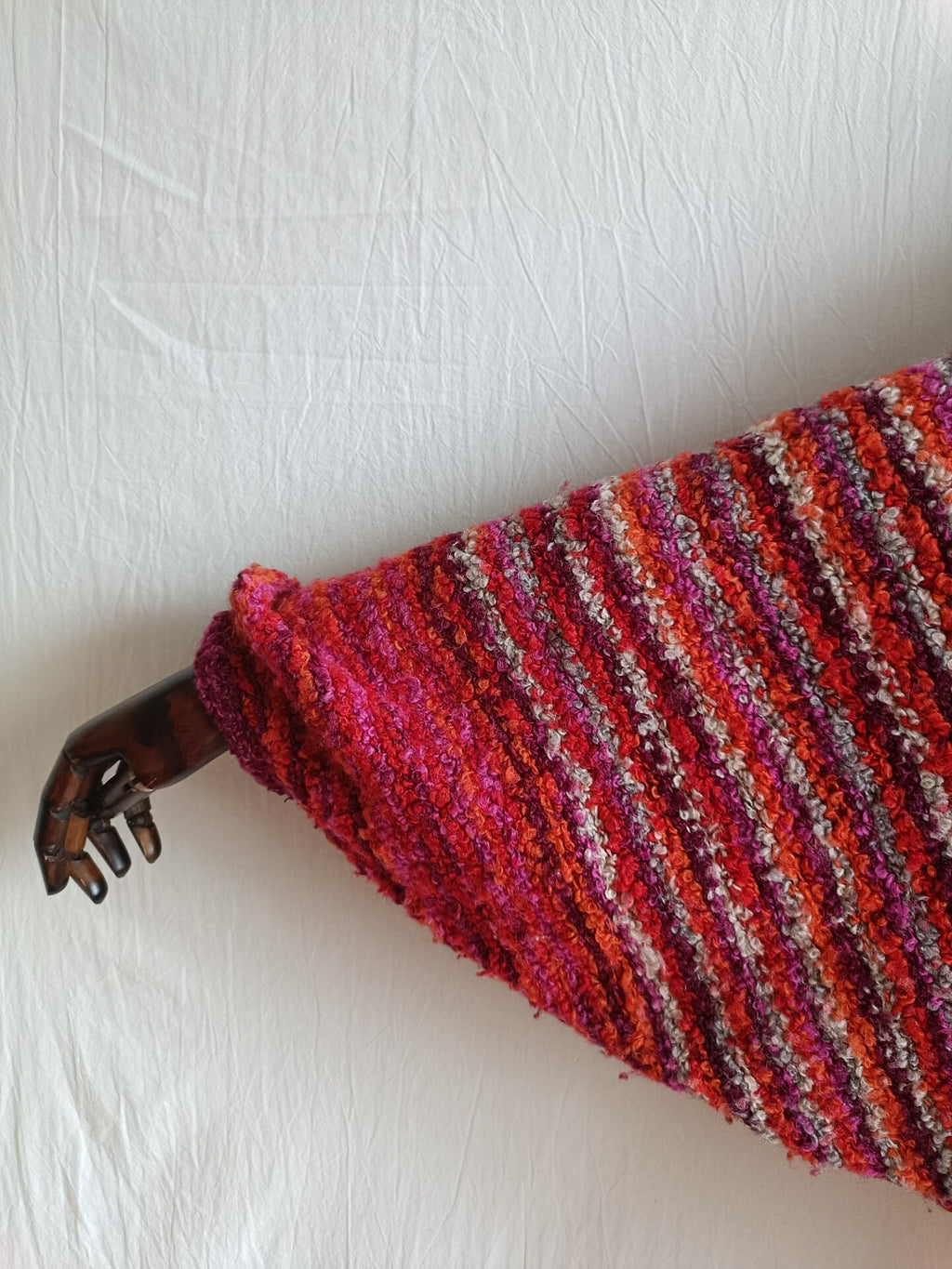 Issey Miyake 1970s Striped Knit Wool Wool Top