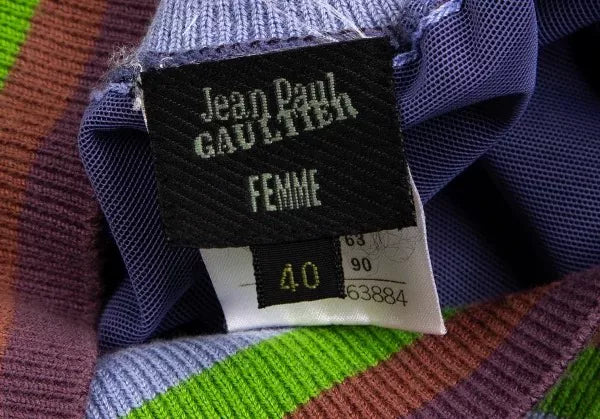 Jean Paul Gaultier Vintage Dark Floral Mesh Skirt