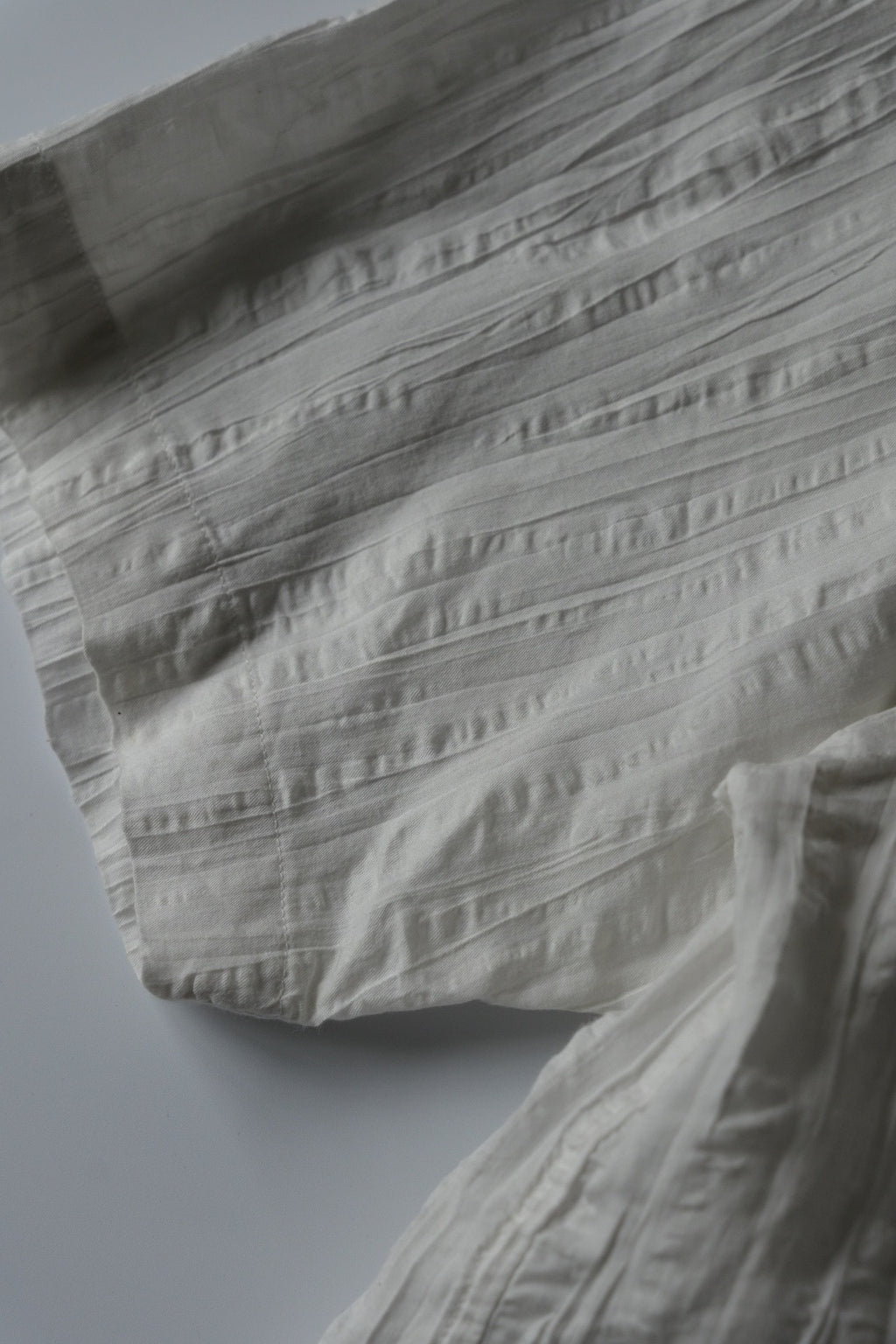 Issey Miyake SS12 Cotton Linen Short Sleeve Pleated Shirt