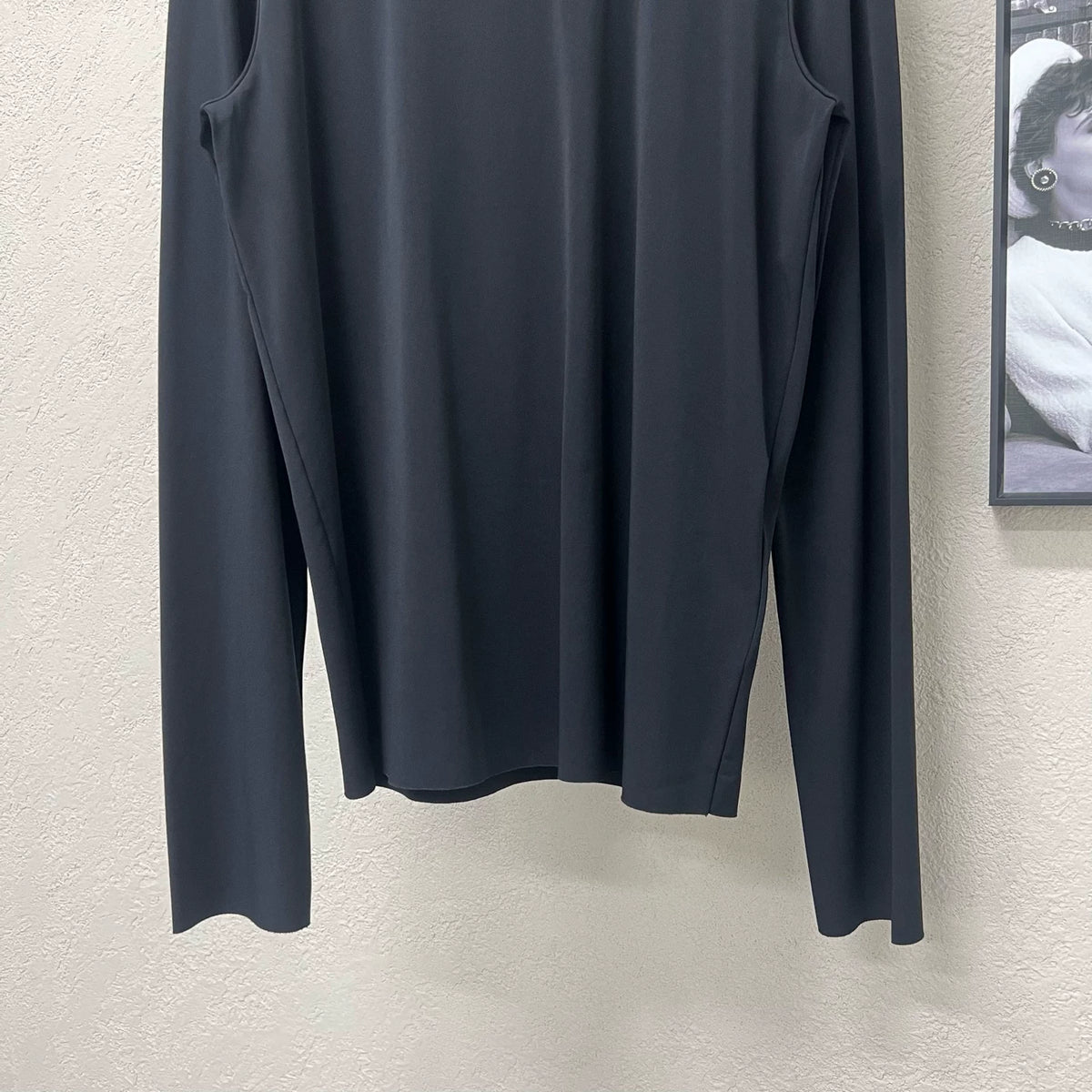 Prada Triangle Logo Turtleneck Long-Sleeve Top