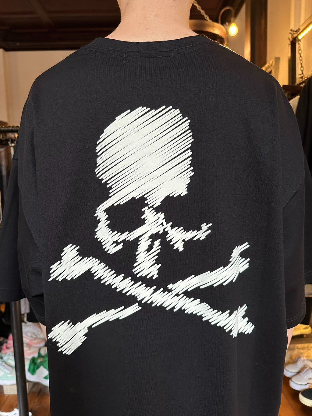 Mastermind World FW25 Black DAYDREAM Hand Write Logo Oversized Cotton Tee