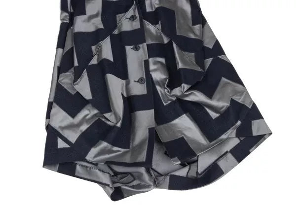 Issey Miyake Vintage Grey Geometric Vest