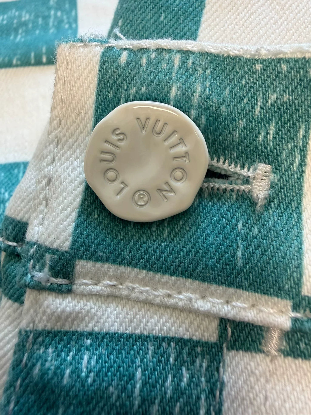 Louis Vuitton Plaid Denim Jeans