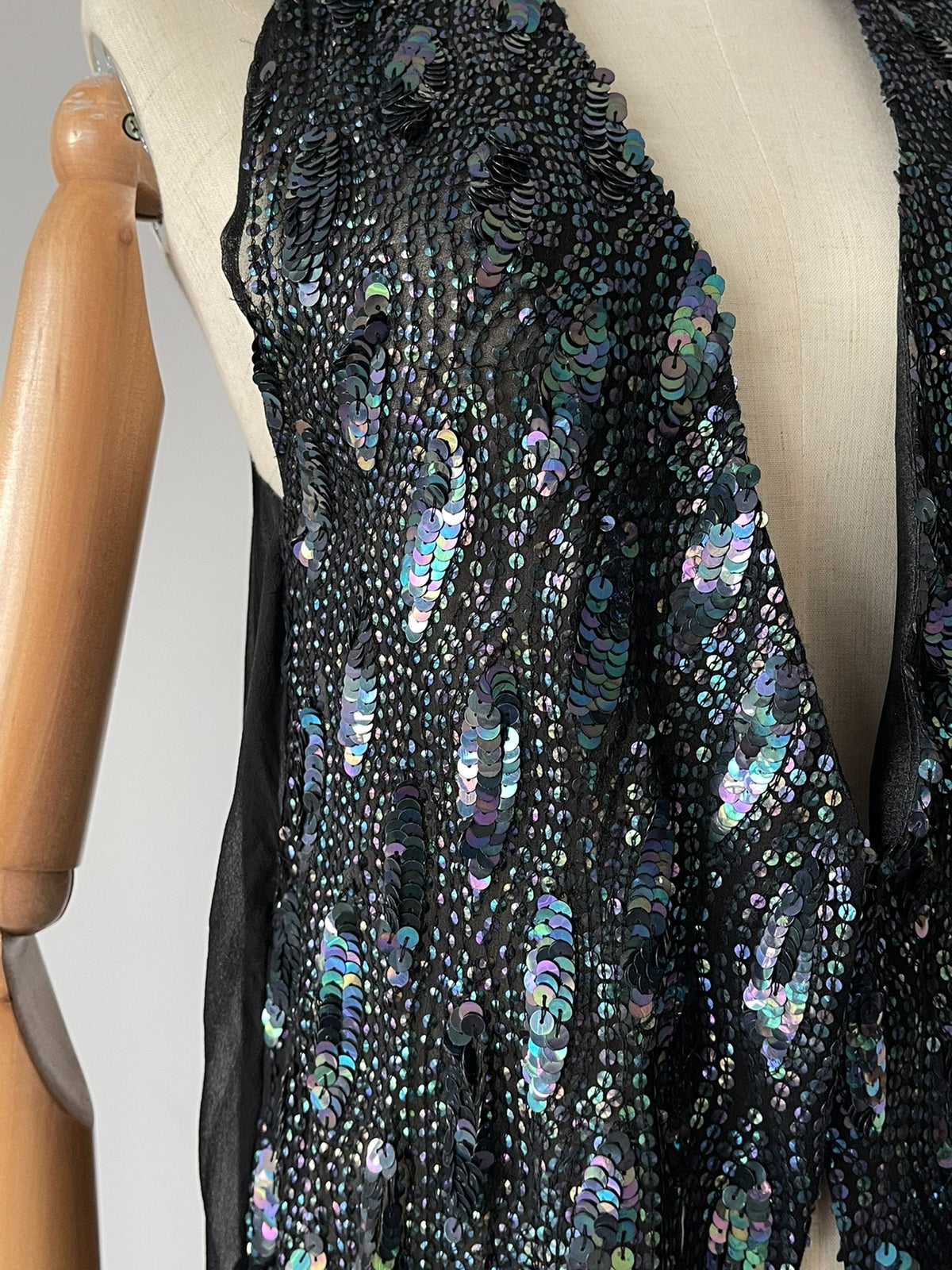 Ann Demeulemeester Scale Shimmer Silk Vest