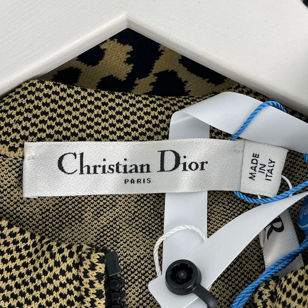 Dior Leopard Print Zipper Dress