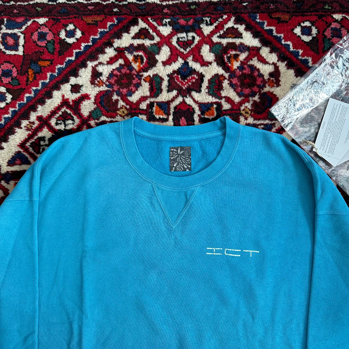 visvim 2024 Autumn/Winter ICT JUMBO SB SWEAT 3/4 Sleeve Sweatshirt Blue