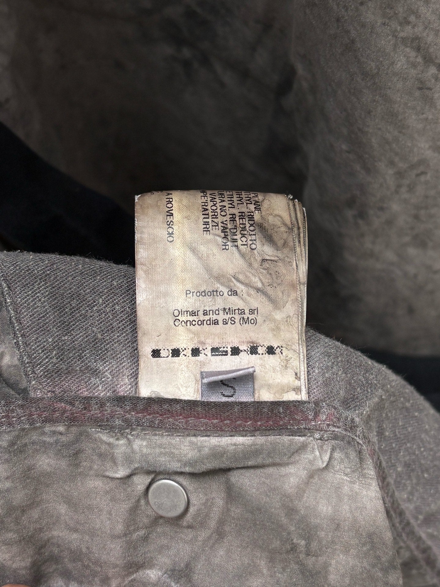 Rick Owens Early Dirty-Dye Distressed Vest