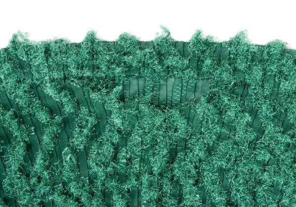 Issey Miyake Vintage Green Faux Fur Pleated Top