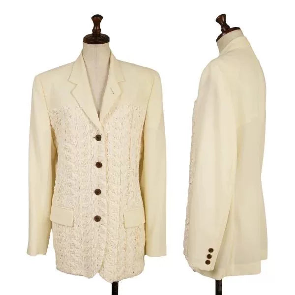 Jean Paul Gaultier Vintage Beige Lace Blazer