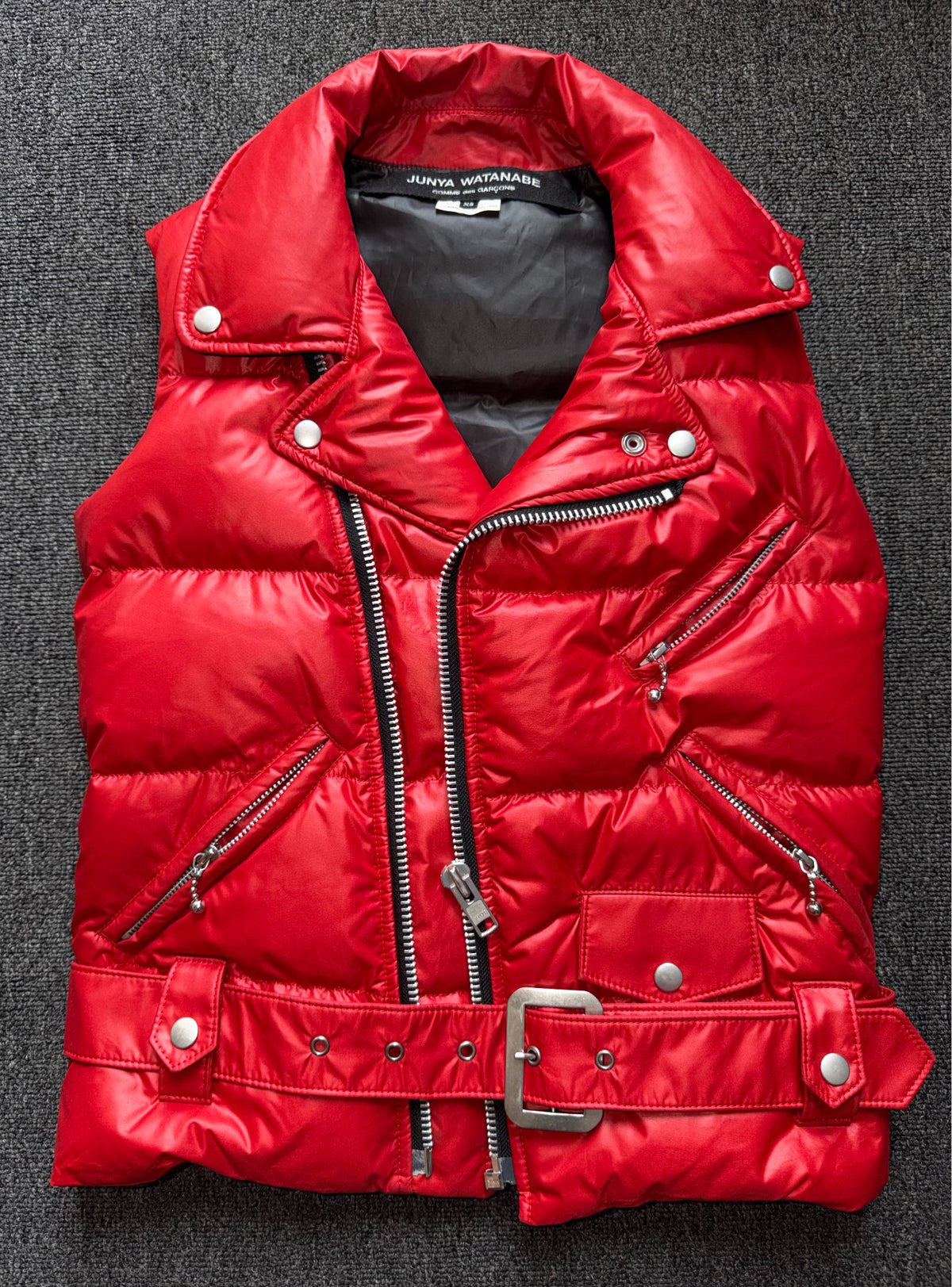 Junya Watanabe Red Down Knight Jacket Vest
