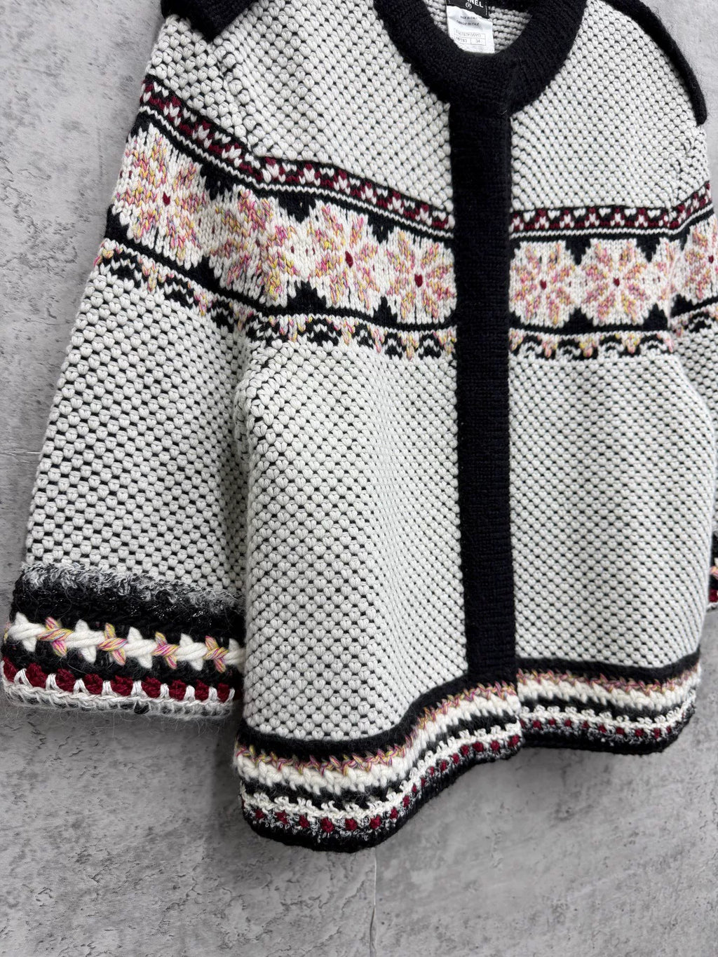 Chanel Snowflake Jacquard Tweed Knit Jacket