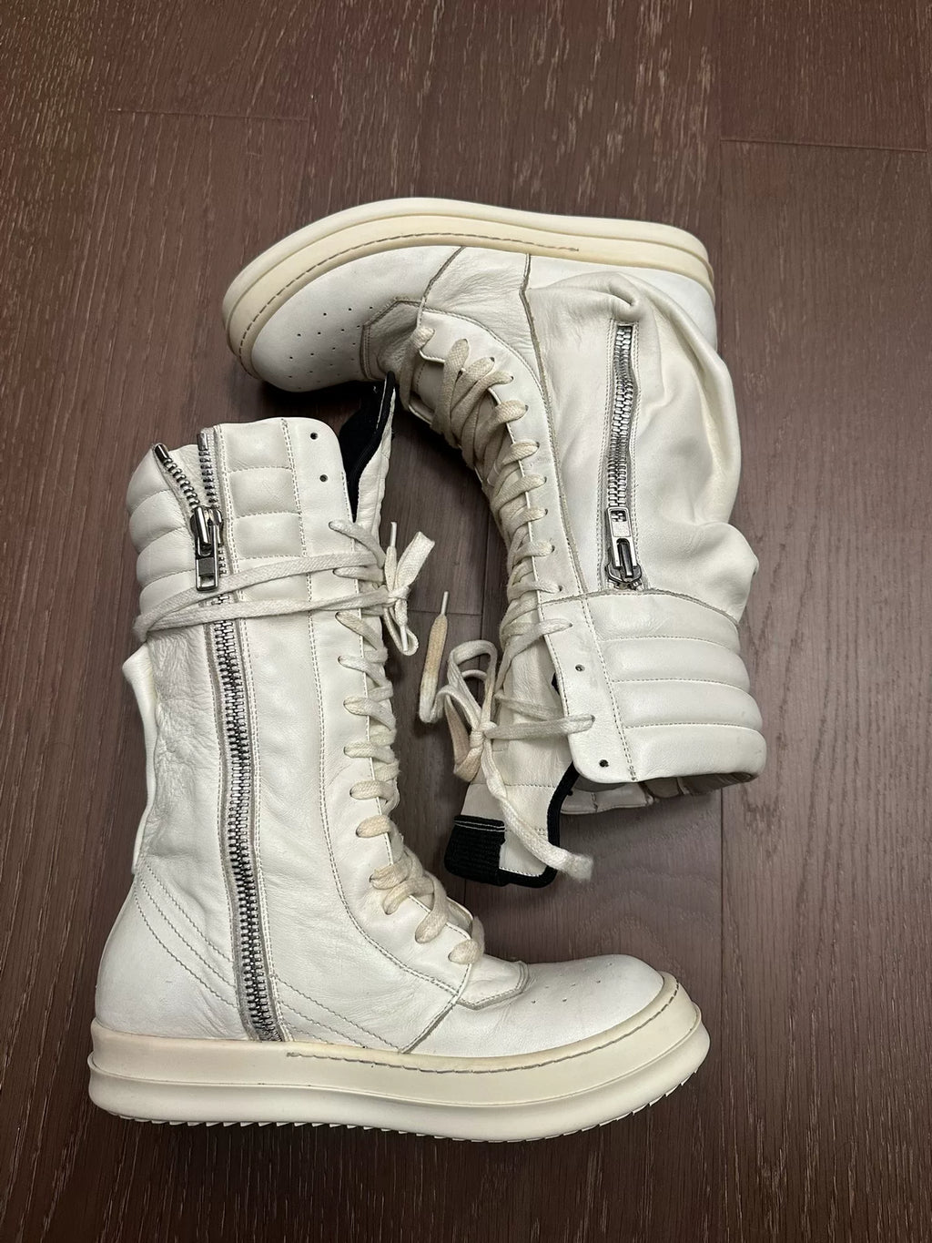 Rick Owens Cargo basket Knight boots