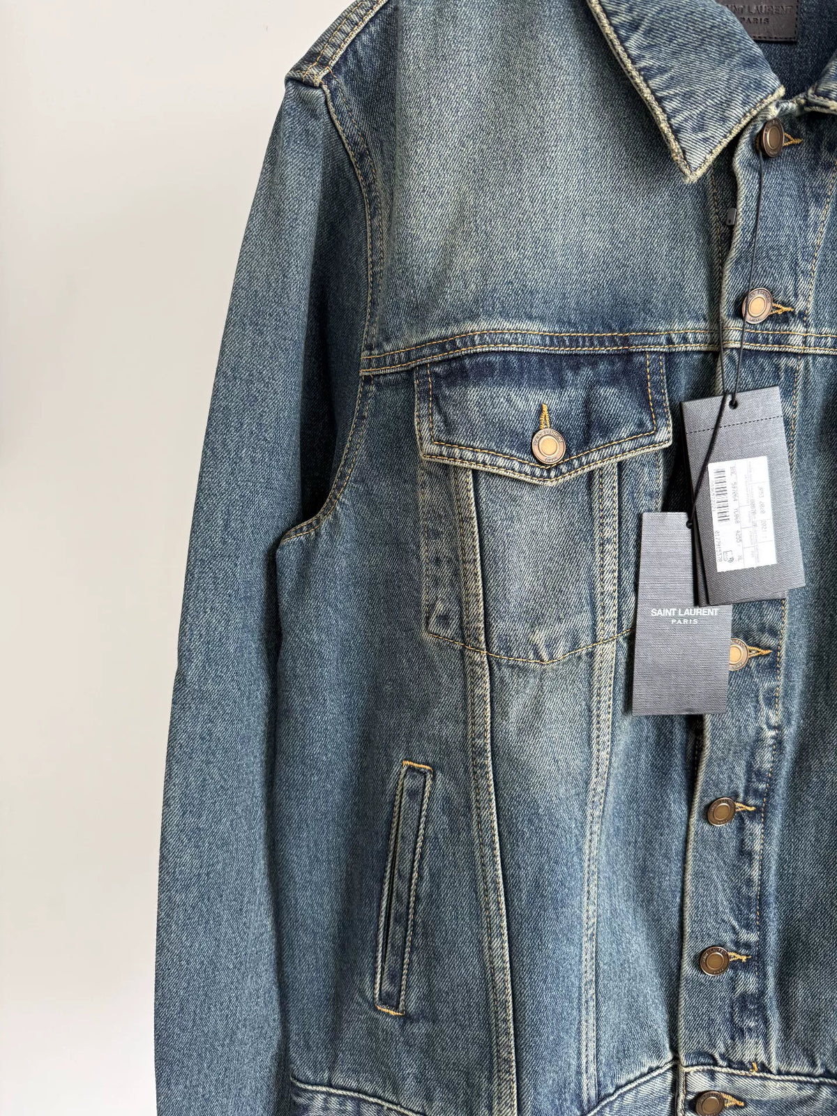Saint Laurent Washed Denim Jacket