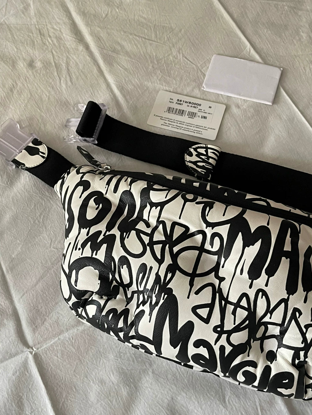 Maison Margiela Graffiti Lambskin Pillow Bag Crossbody Bag Single Shoulder Bag