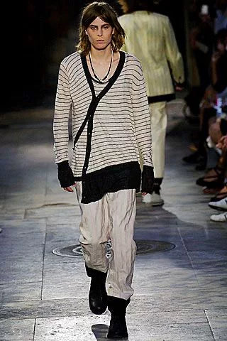 Ann Demeulemeester｜SS2007 Slanted Twist Shirt