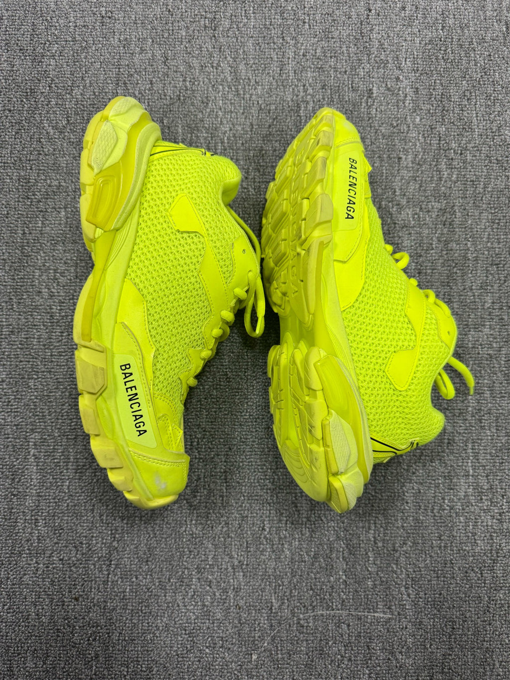 Balenciaga Fluorescent Green Track Sneakers