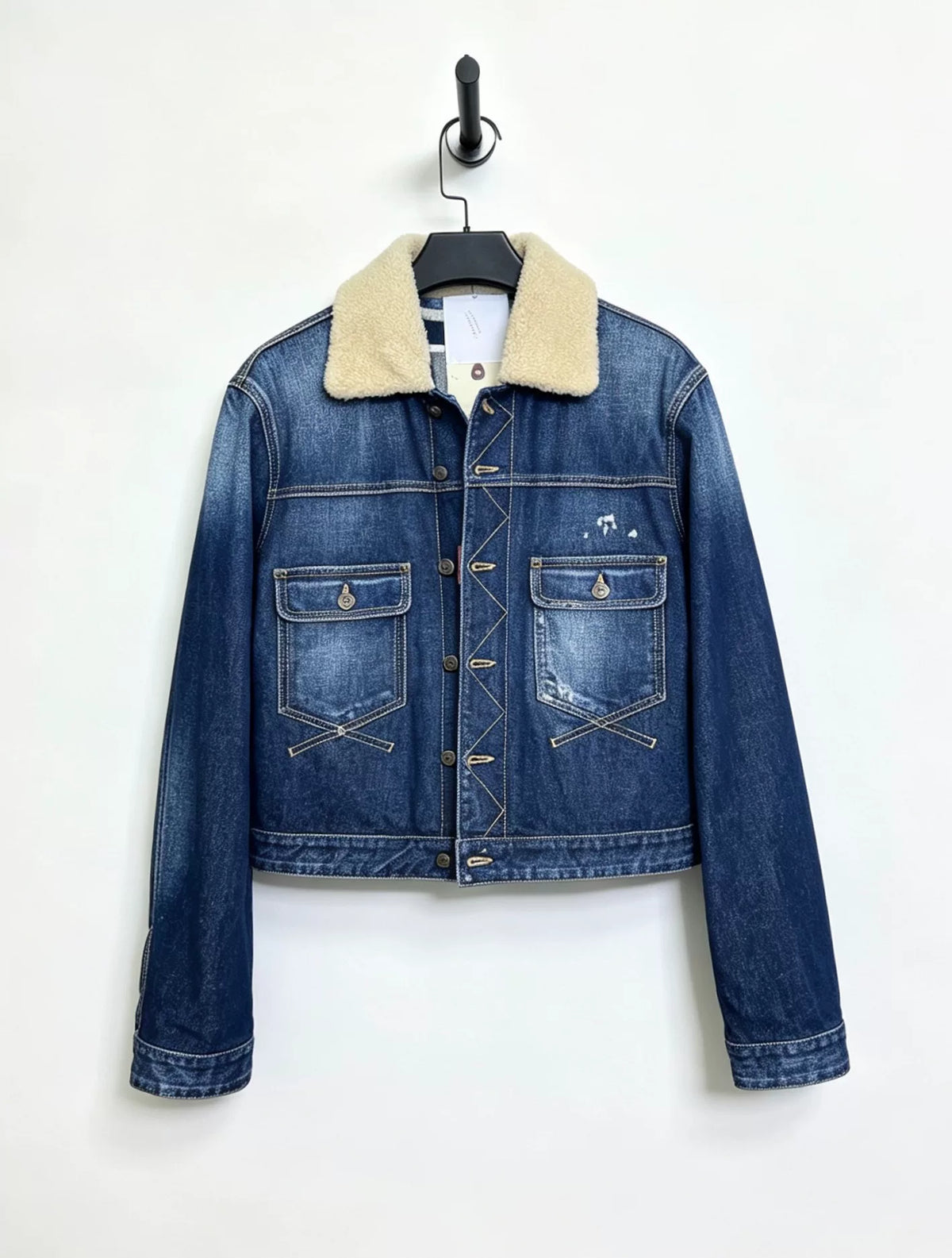 Dsquared2 Washed Denim Short Jacket