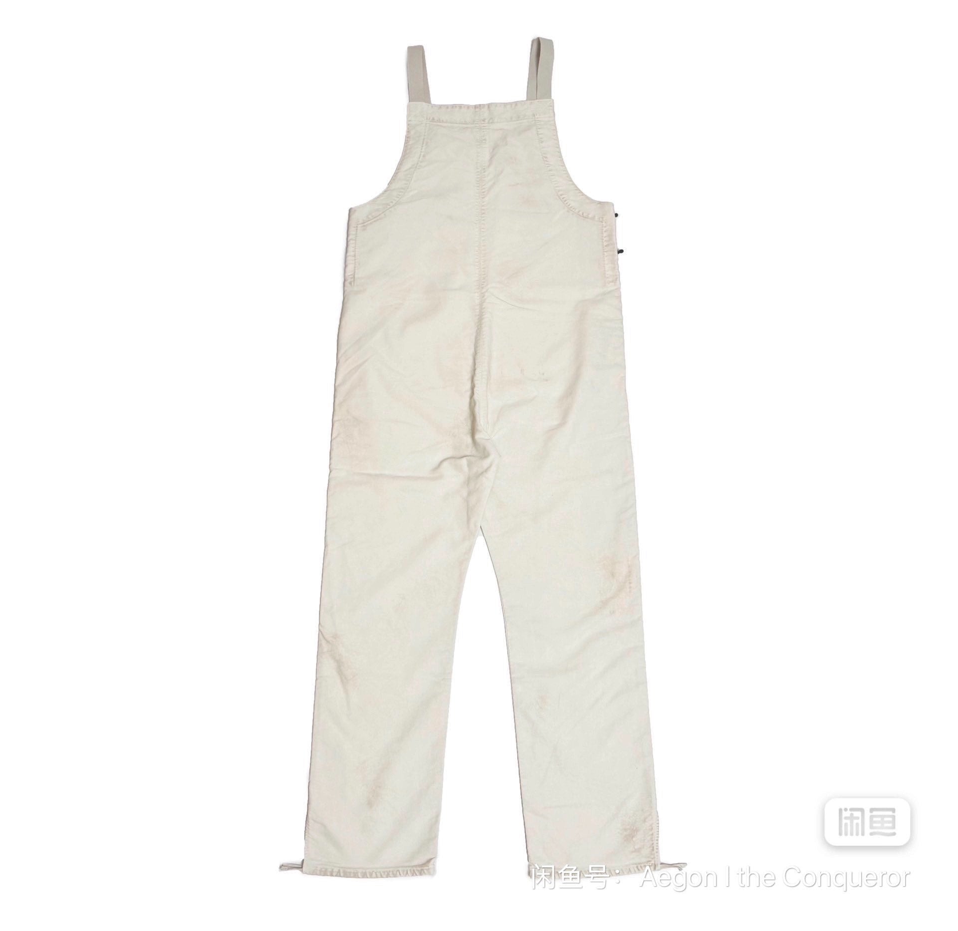 Visvim 22SS Overalls G.Cords Cargo Paint-Splatter Black Distressed Pants