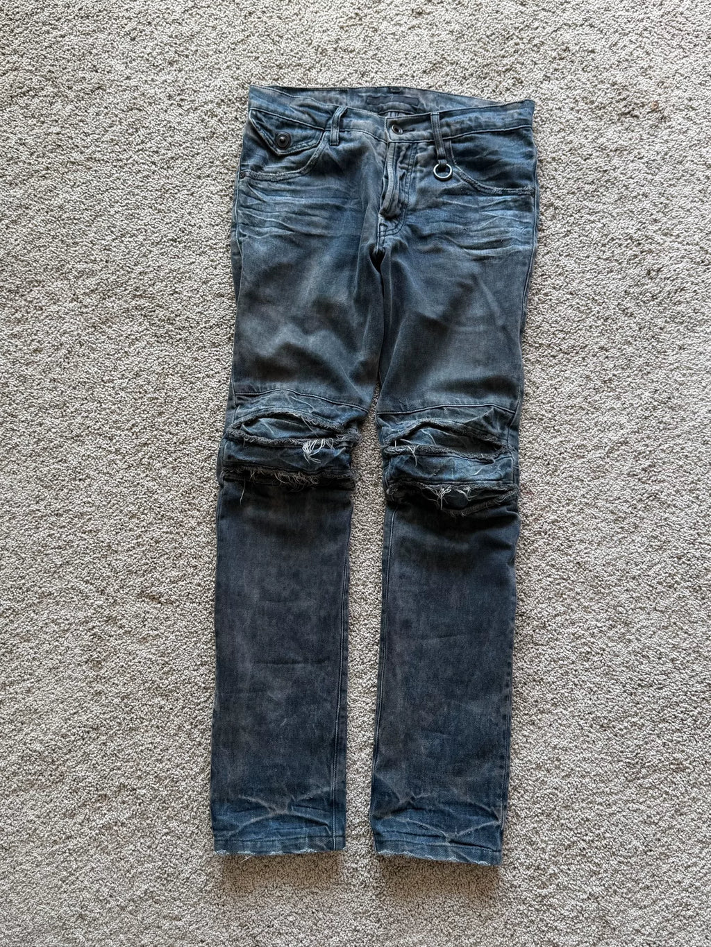 Julius 2010 Ice Blue Damage Denim Jeans
