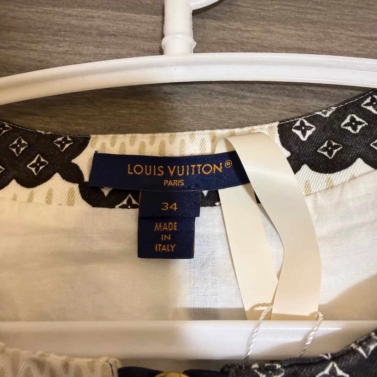 Louis Vuitton Plaid Print Dress