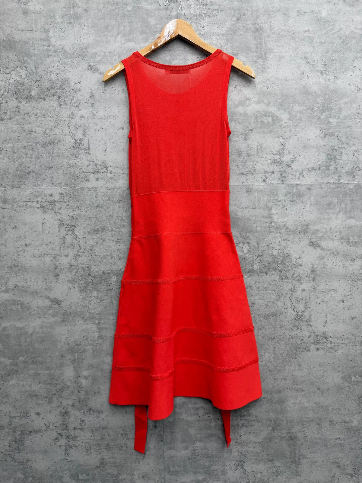 Dior Sleeveless Ribbon Waist Dress