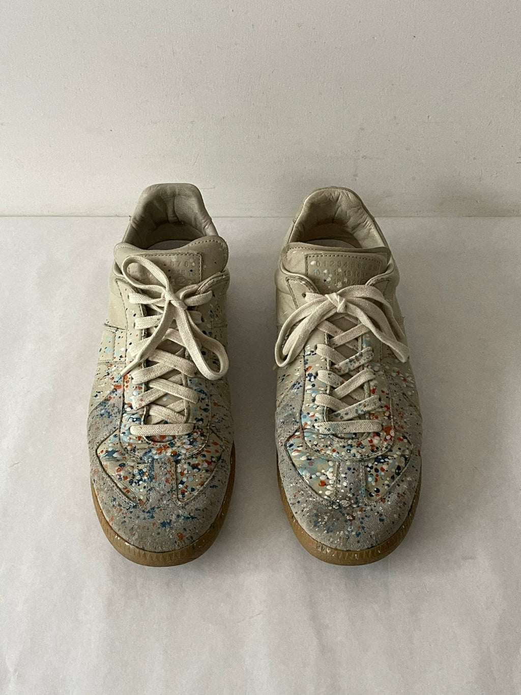 Maison Margiela Ink Splash Cowhide German Army Trainers