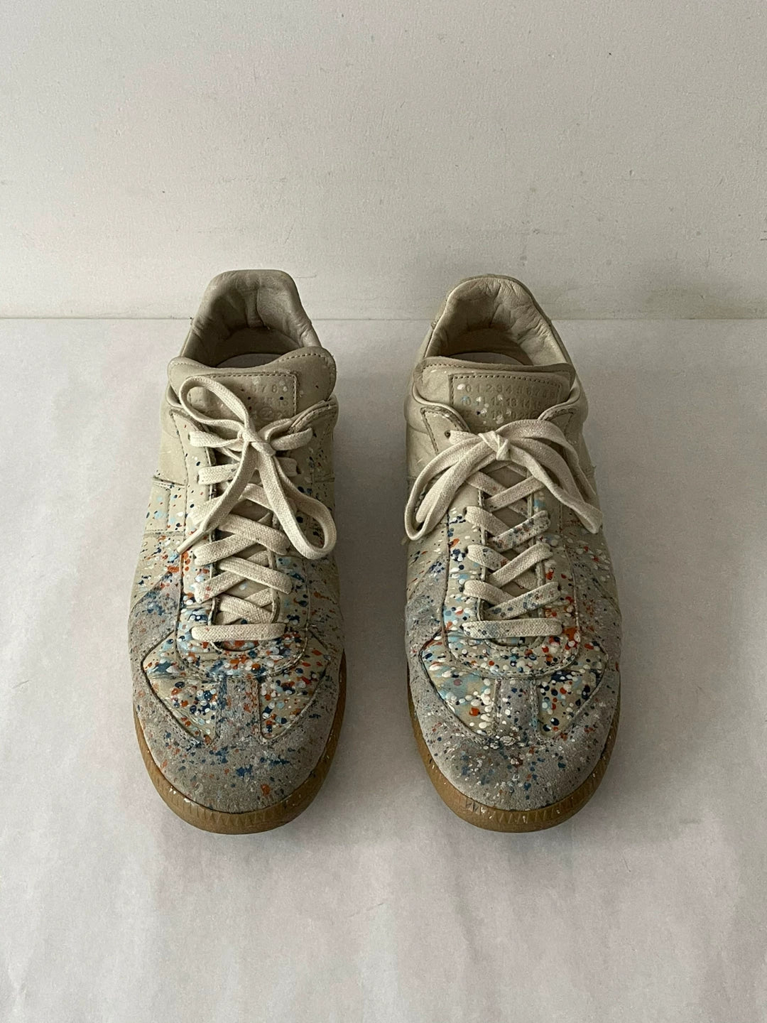 Maison Margiela Ink Splash Cowhide German Army Trainers