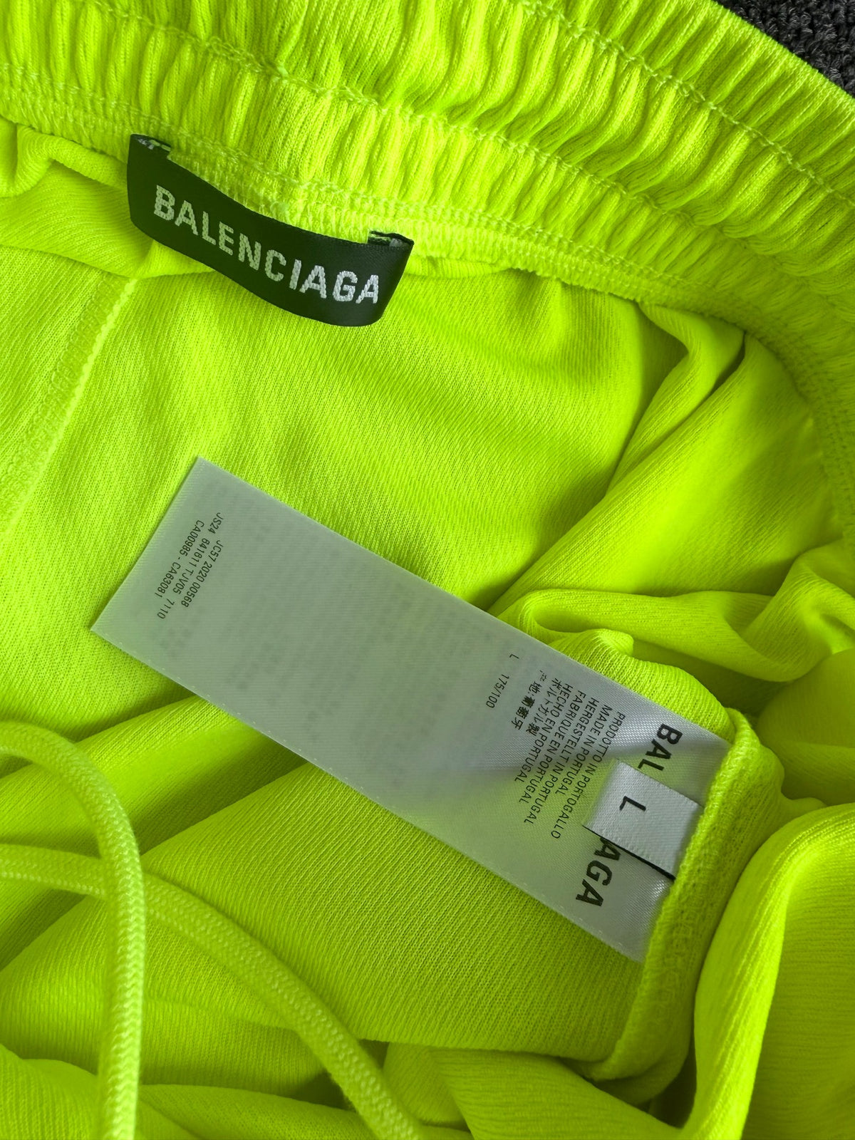 Balenciaga Soccer Shorts Yellow