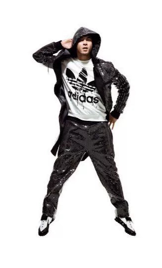 jeremy scott adidas Sequined tailcoat