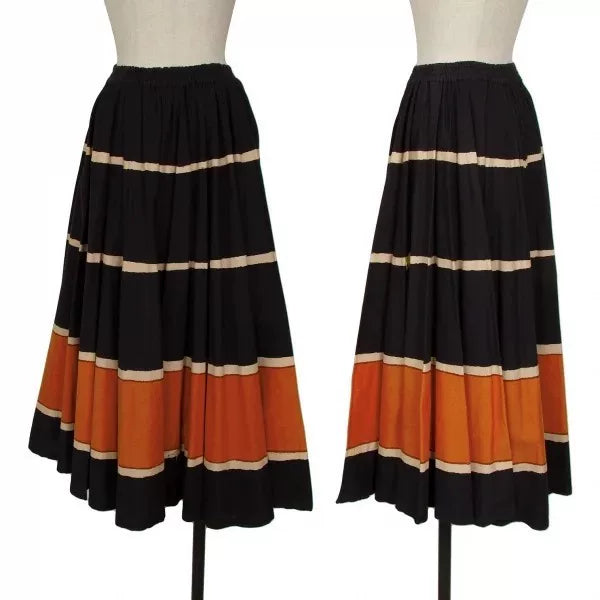 Issey Miyake Vintage Yellow Striped Skirt