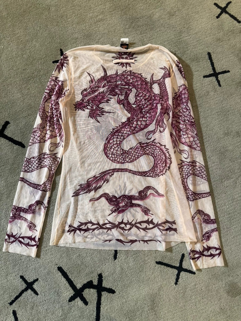 Jean Paul Gaultier SS96 Safe Sex Forever Mesh Top