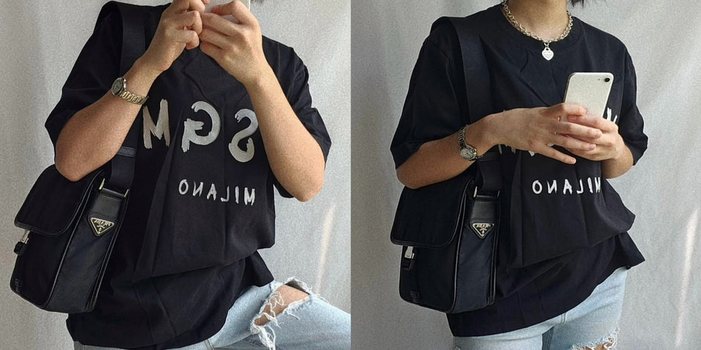 Prada sports red label sporty crossbody bag