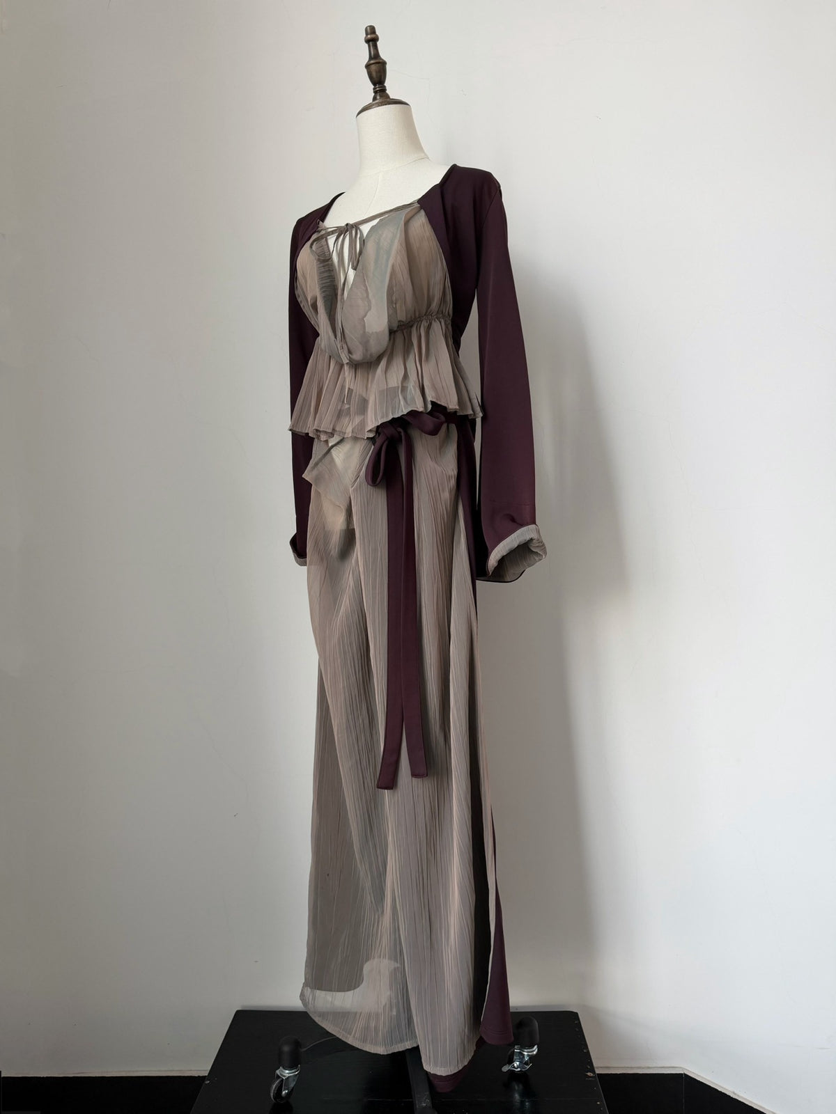 Jean Paul Gaultier Set 1990s runway top + skirt