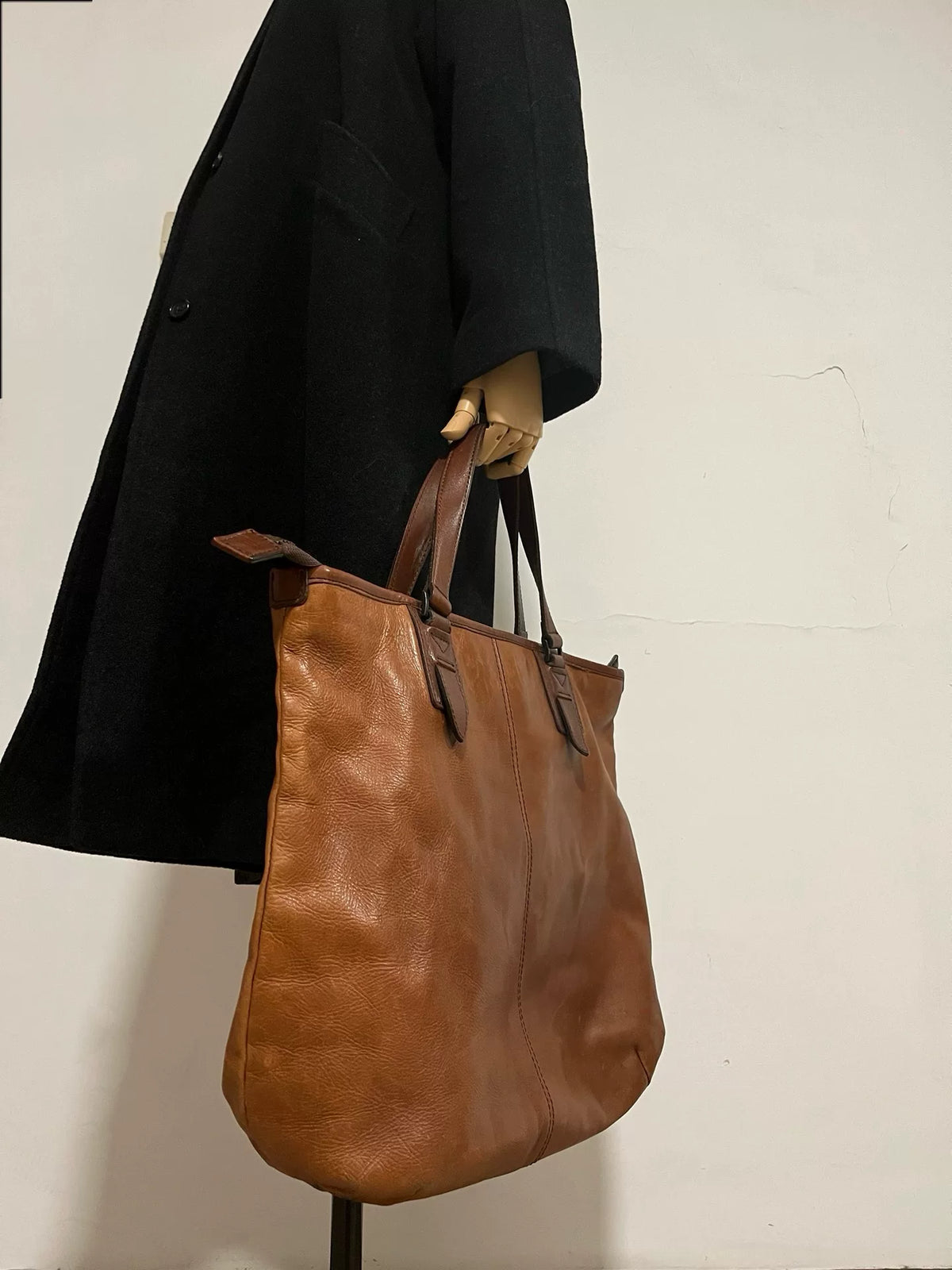 Yohji Yamamoto Brown Tote Bag