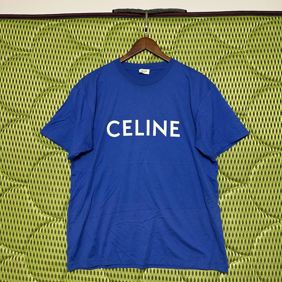 Celine Big Letter Logo Crew Neck Cotton T-Shirt
