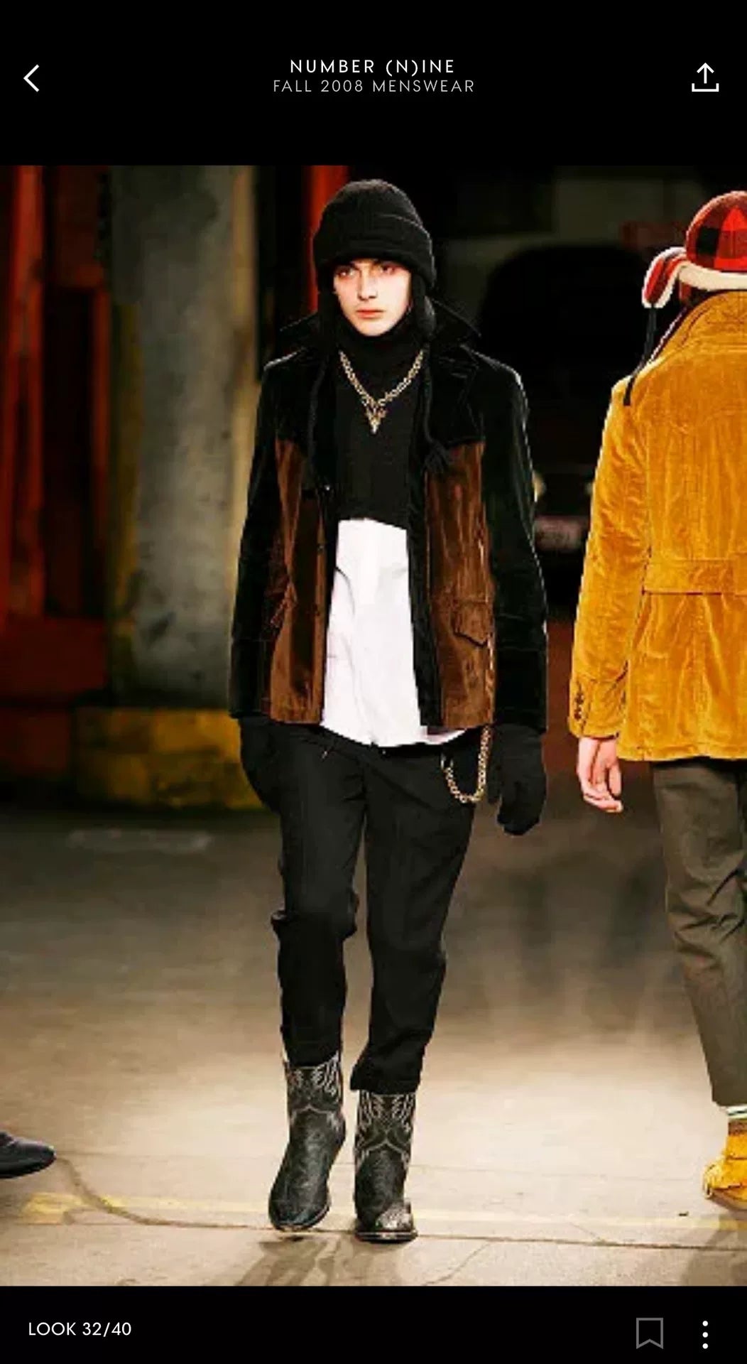 Number (N)ine 08AW Runway Velvet Jacket