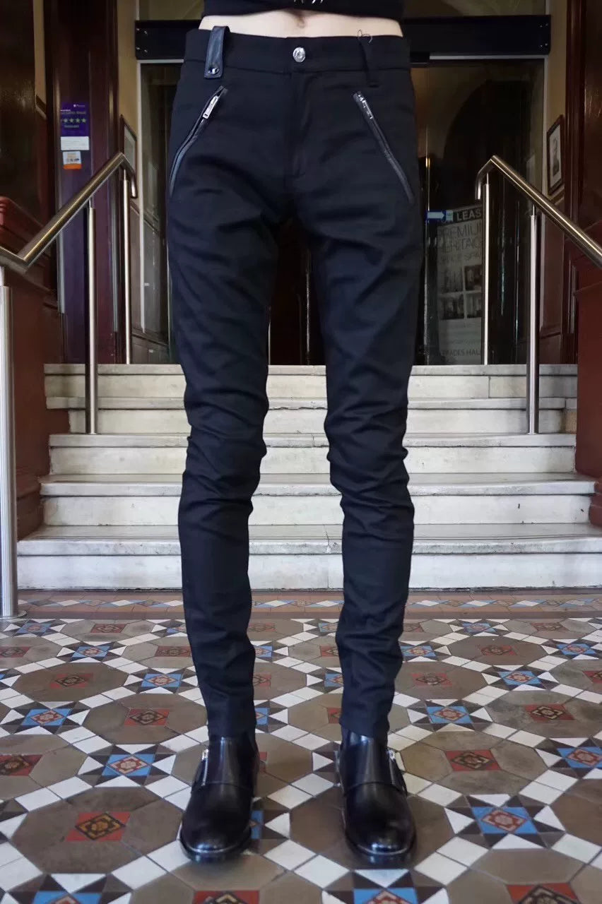 Alexander McQueen FW17 Black Zip Chelsea Lambskin Boots