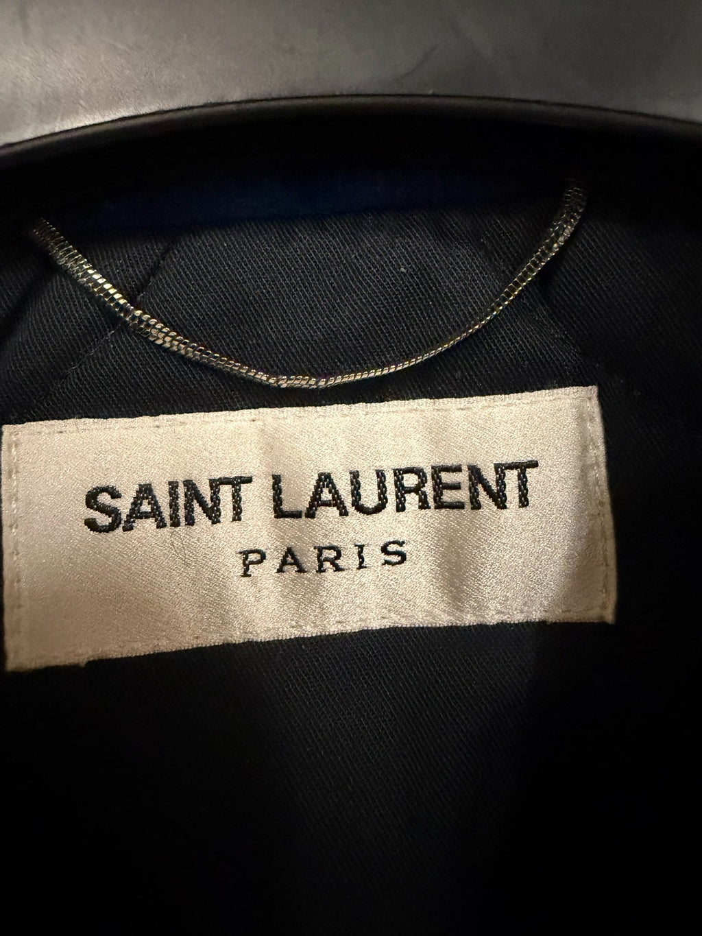 Saint Laurent FW17 Embroidered Letter Corduroy Baseball Jacket